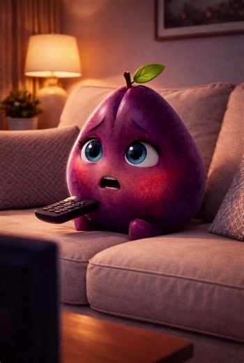 Animated Plum Characters in French Style