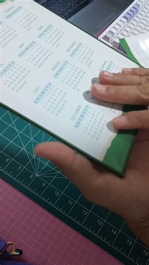 Hardbound Notebook and Teacher Planner 🥰 #mommyjenvlog #hardbound #notebook #teacherplanner #papercutter #bubbleheadshaker #minirefcalendar #30holepuncher #hansolpigment #printingbusiness #photobook #table | Mommy Jen Vlogs