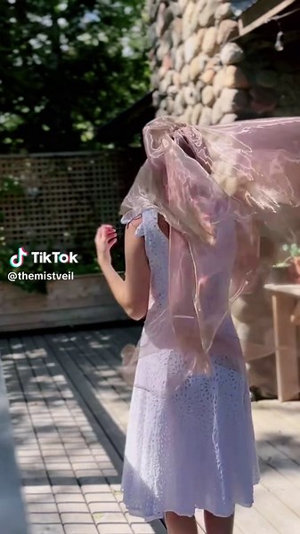 Your sign to get a statement veil. #weddingveil #pink #lightweight #darkfantasy