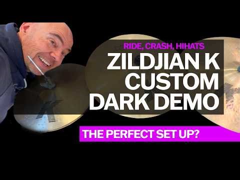 Zildjian K Custom Dark Cymbal Set Review and Sound Demo from a working drummer.