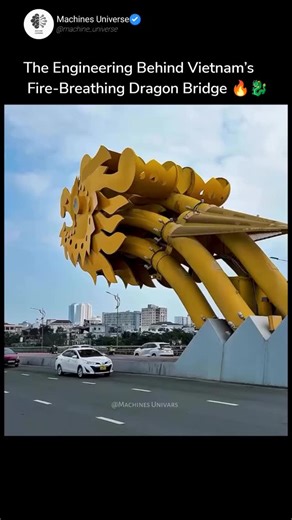 Machine | Learning | Knowledge | Inside the Machine That Makes Vietnam’s Dragon Bridge Breathe Fire 🛠️ Description / Caption This isn’t CGI. This dragon actually breathes... | Instagram