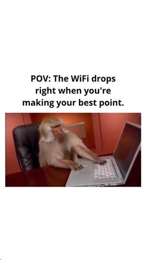 Not the connection sabotaging my moment.