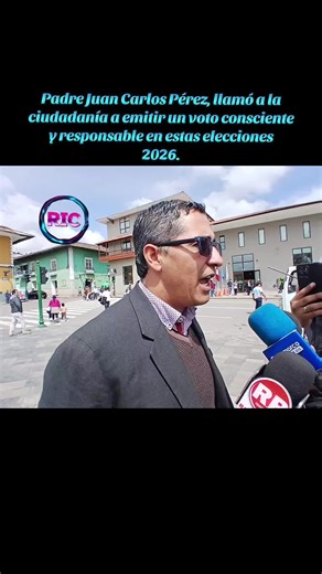 Padre Juan Carlos Pérez, llamó a la ciudadanía a emitir un voto consciente y responsable en estas próximas elecciones 2026. #Cajamarca #Elecciones