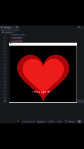 Creating a Neon Heart in Python
