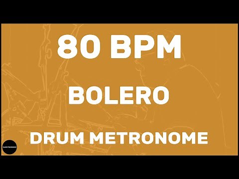 Bolero | Drum Metronome Loop | 80 BPM