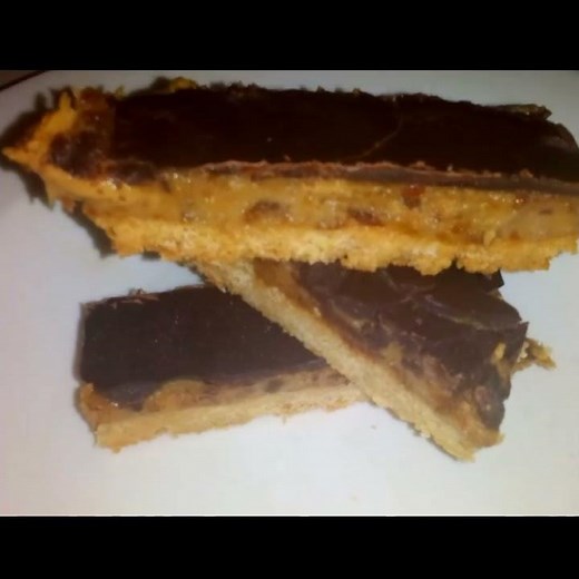Homemade Twix Peanut Butter Date Bars Gluten Free!!