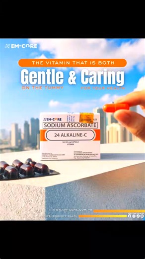 𝐒𝐭𝐚𝐫𝐭 𝐲𝐨𝐮𝐫 𝐰𝐞𝐞𝐤 with the kind of care your body deserves. 24 Alkaline-C is Sodium Ascorbate that’s 𝐠𝐞𝐧𝐭𝐥𝐞 𝐨𝐧 𝐭𝐡𝐞 𝐭𝐮𝐦𝐦𝐲 𝐲𝐞𝐭 𝐩𝐨𝐰𝐞𝐫𝐟𝐮𝐥 in strengthening your immunity—𝐩𝐞𝐫𝐟𝐞𝐜𝐭 𝐟𝐨𝐫 𝐞𝐯𝐞𝐫𝐲𝐝𝐚𝐲 𝐩𝐫𝐨𝐭𝐞𝐜𝐭𝐢𝐨𝐧, especially this busy holiday season. 𝐖𝐡𝐞𝐭𝐡𝐞𝐫 𝐲𝐨𝐮’𝐫𝐞 𝐰𝐨𝐫𝐤𝐢𝐧𝐠, 𝐭𝐫𝐚𝐯𝐞𝐥𝐢𝐧𝐠, building your EM-CORE business, or simply taking care of your family… 𝐲𝐨𝐮𝐫 𝐡𝐞𝐚𝐥𝐭𝐡 𝐬𝐡𝐨𝐮𝐥𝐝 𝐚𝐥𝐰𝐚𝐲𝐬 𝐜𝐨𝐦𝐞 𝐟𝐢𝐫𝐬�