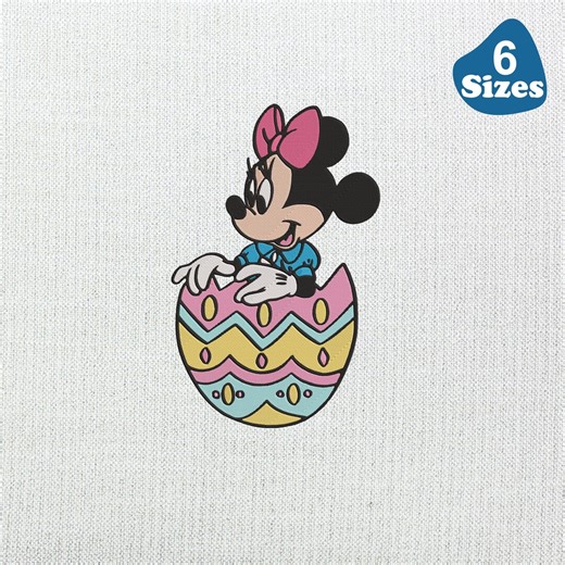 Minnie Mouse Easter Egg Embroidery Design: 6 Sizes (instant Download)-6 Sizes - Etsy