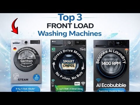 Top 3 Best Front Load Washing Machines | LG Bosch Samsung