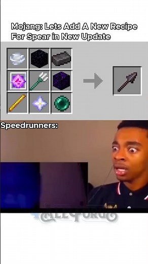 When Mojang Add A New Recipe For Spear In New Update (Minecraft : Mounts of Mayhem)