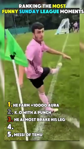 Ranking the most funny sunday league moments