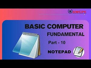 How to used Notepad, Basic knowledge of Notepad