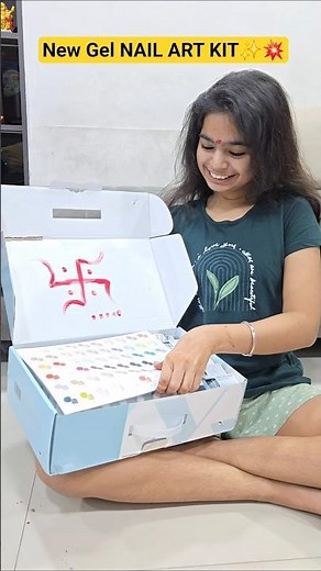 New GEL NAIL ART KIT ✨️💥 #shorts #minivlog #ashortaday #tranding #vlog #diy #mehndi #nails #nailart
