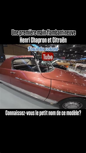 Modèle Henri Chapron d'exception 😍 #reels #instagood #car #oldtimer #automobile #citroen #luxe | Fdv Fous du Volant