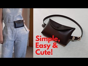 How to Sew Belt Bag [10 Min Cut & Sew]