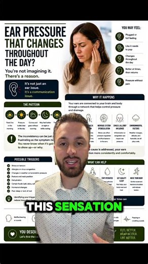 If your ear pressure comes and goes throughout the day…