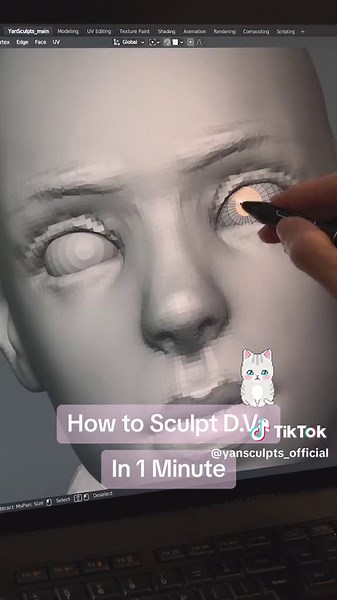 DVa 🌟💖🎥✍️. #dva #overwatch #blender3d #b3d #art #gameart #fyp #sculpture #videogames #digitalart #3dmodeling #3dart