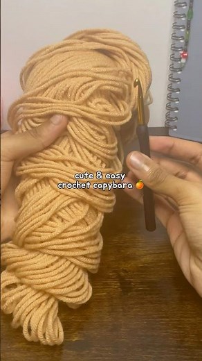 so easy and cute! 🍊 | crochet capybara for beginners #crochet #beginner #capybara