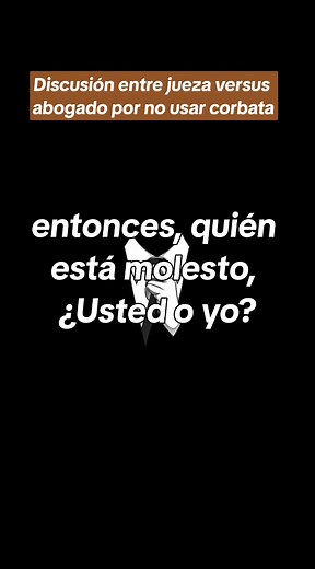 llamado de atención de jueza chilena a abogado litigante por no usar corbata en audiencia. #Tribunales #Justicia #Chile #Audiencia #juez #Abogado #Ley
