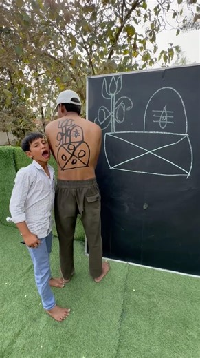 Mahadev Shivling 🙏guess drawing challenge | Brother Vs Brother | #art #shorts #youtubeshorts!!