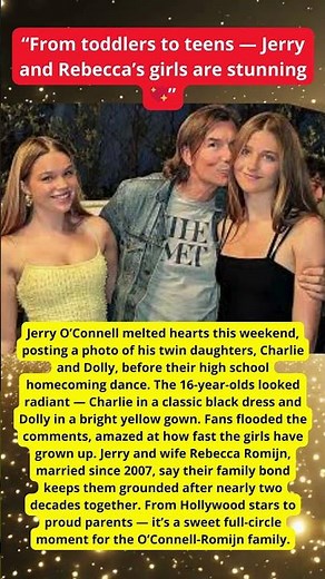 Jerry O’Connell’s Twin Daughters Shine at Homecoming 💕