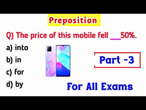 Preposition For All Competetive Exams || Preposition Questions Part 3