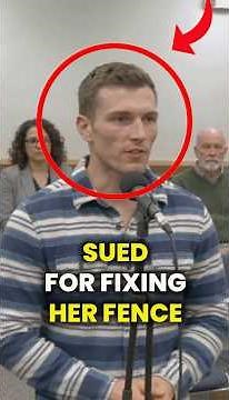 Kind Neighbor Gets Sued For Fixing Widow’s Fence
