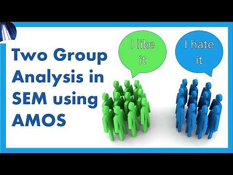 Two Group Analysis using SEM (Structural Equation Modeling)