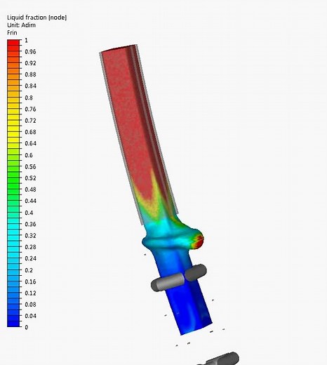 Continuous casting simulation - THERCAST®