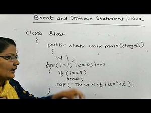 Break and Continue Statement in java|Java for beginners| Lec-13
