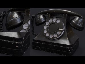 Tutorial No.68 : Creating a realistic "Vintage Rotary Telephone" shader in Arnold 5 for Cinema 4d