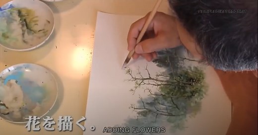 A Magical Look Inside the Painting Process of Studio Ghibli Artist Kazuo Oga