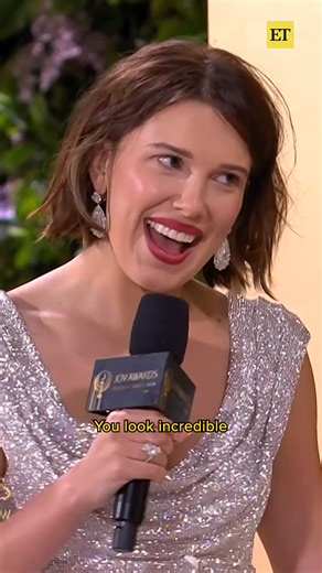 Entertainment Tonight on Instagram: "Millie Bobby Brown left Hawkins to go old Hollywood glam at the Joy Awards in Riyadh. ✨"