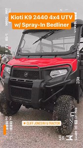 Check Out Our Manager’s Special Sale For Our Kioti K9 2440 4x4 Utility Vehicle! . . . The new KIOTI K9 2440 UTV. A Landowners Best Friend. Fully-Featured, Tough, and Reliable Companion. The K9 2440 offers contemporary styling, an abundance of storage and two rows of seating. With a 24 horsepower, 3 cylinder, in-line vertical, water-cooled Daedong diesel engine with a ground speed up to 31 mph, landowners will rejoice. Family Owned & Operated: Great Prices, Service, and Financing Available- Conta