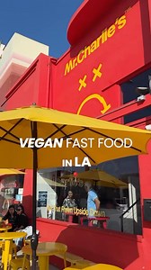 Link in bio! Vegan fast food alert! 🌱 🚨 Send this to your vegan friends 🥰 Dubbed “the vegan McDonald’s” by TikTokers, Mr. Charlie’s is the brainchild of Charlie Kim, the original Mr. Charlie’s (612 N. La Brea Ave., Los Angeles 90036) opened as a pop-up on Valentine’s Day in 2022. The plant-based version of the Golden Arches menu stars the Not a Hamburger, an Impossible patty with pickles, onion, ketchup and mustard; the Not a Cheeseburger adds vegan cheese; and the Double Not features two pat