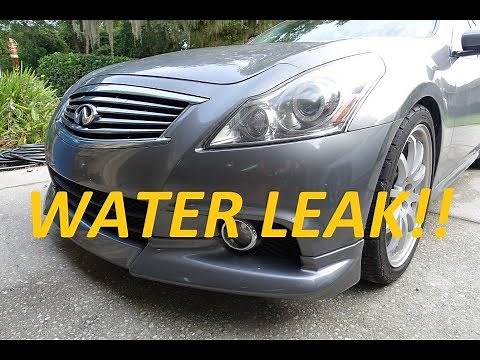 Infiniti G37 Sunroof Drain Clog/Leak - FIXED!