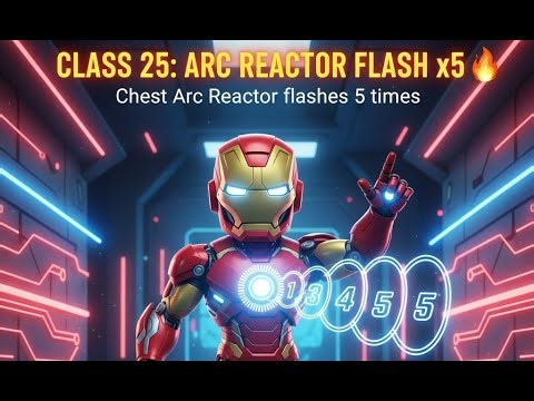 Class 25: Ironman Arc Reactor Flashing LED Blinks 5 Times | Coding for Kids
