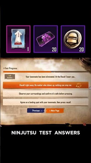 Ninjutsu Test Answers 100% Correct ✅ | PUBG MOBILE Naruto Event Quiz Guide | #PUBGBURKAN