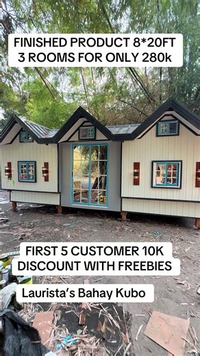 Finished 8×20ft 3-Room Home for ₱280,000 — Limited 10K Discount