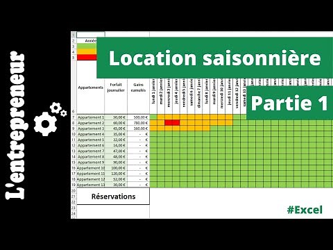 #1 Gérer ses locations saisonnières sur EXCEL