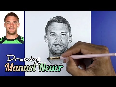 Drawing Manuel Neuer from Bayern Munich FC