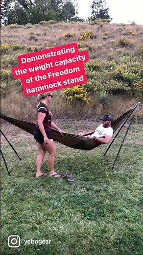 405 lbs in Freedom Hammock Stand
