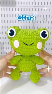 Crochet frog plushies #freepattern #crochet #crochetfrog