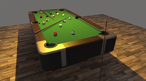 Pool Table - Download Free 3D model by Juanpa Velazquez (@juanpavelazquez123)