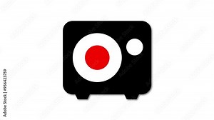 photo camera animation with elegant transitions and lighting effects to enhance digital content and creative photography apps Stock Video