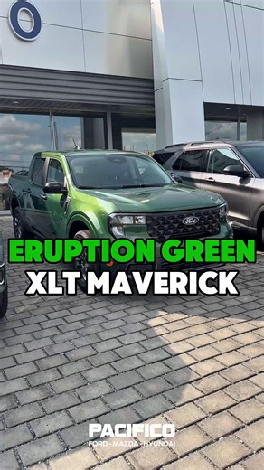 🌋 Meet the 2025 Maverick XLT in Eruption Green 💚 Ready to stand out? 📍See it at Pacifico Ford! #ford #maverick #philly #cartok | Pacifico Auto Group