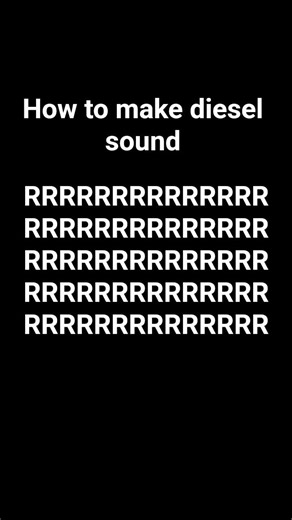 how to make diesel sound