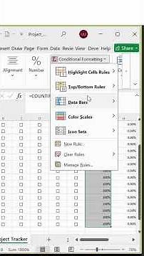 📊 Create a Dynamic Project Tracker in Excel! 🚀