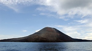 Indonesia's Anak Krakatau volcano shoots ash, lava