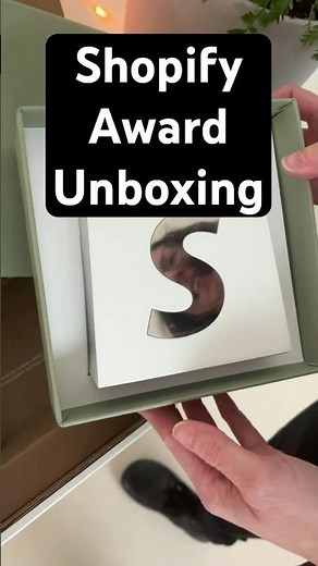 Unboxing the Shopify award for 10,000 orders 🏆 #shopify #milestone #award